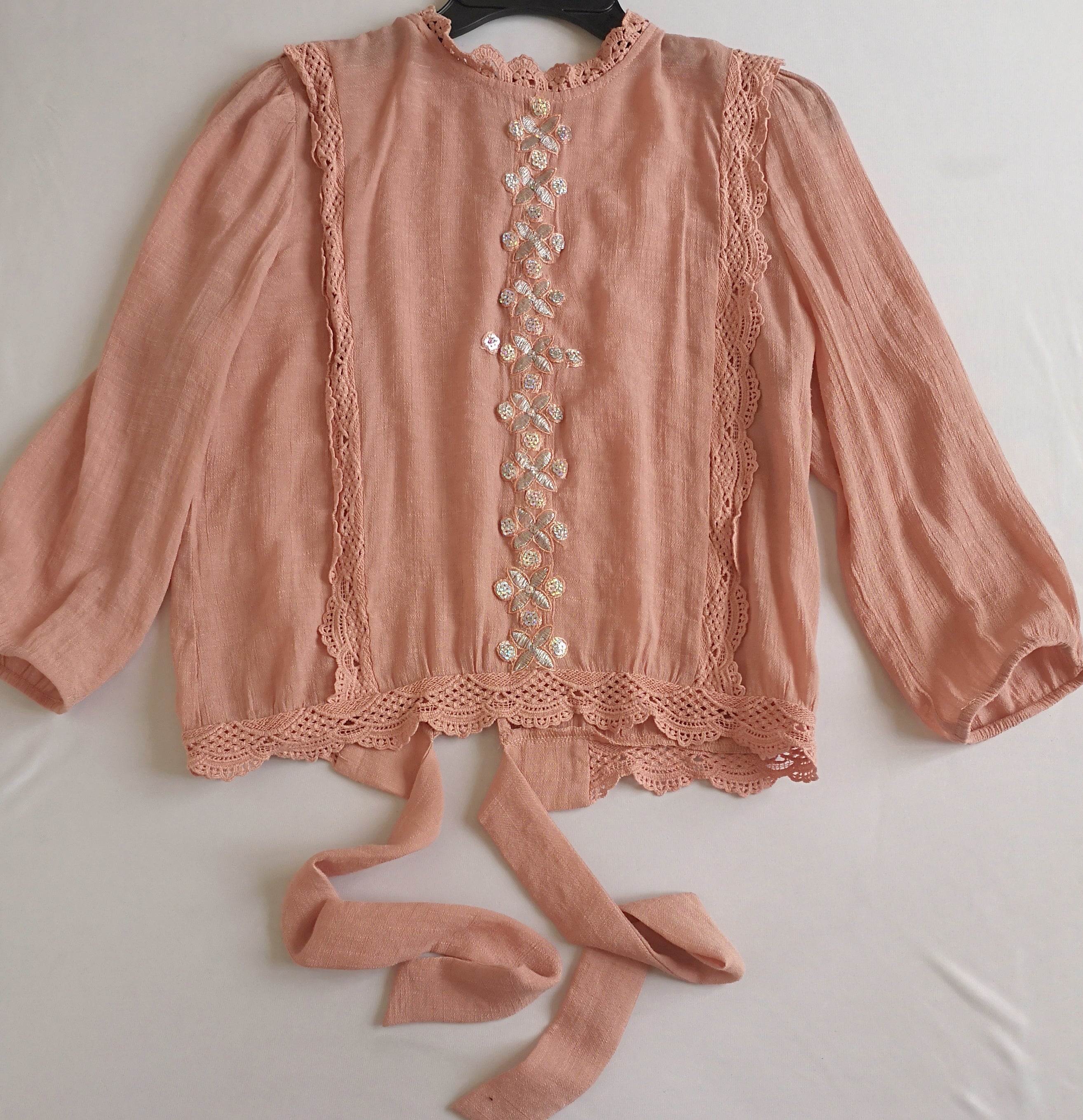 Blusa con botones atrás y pantalón tela suave ⚓