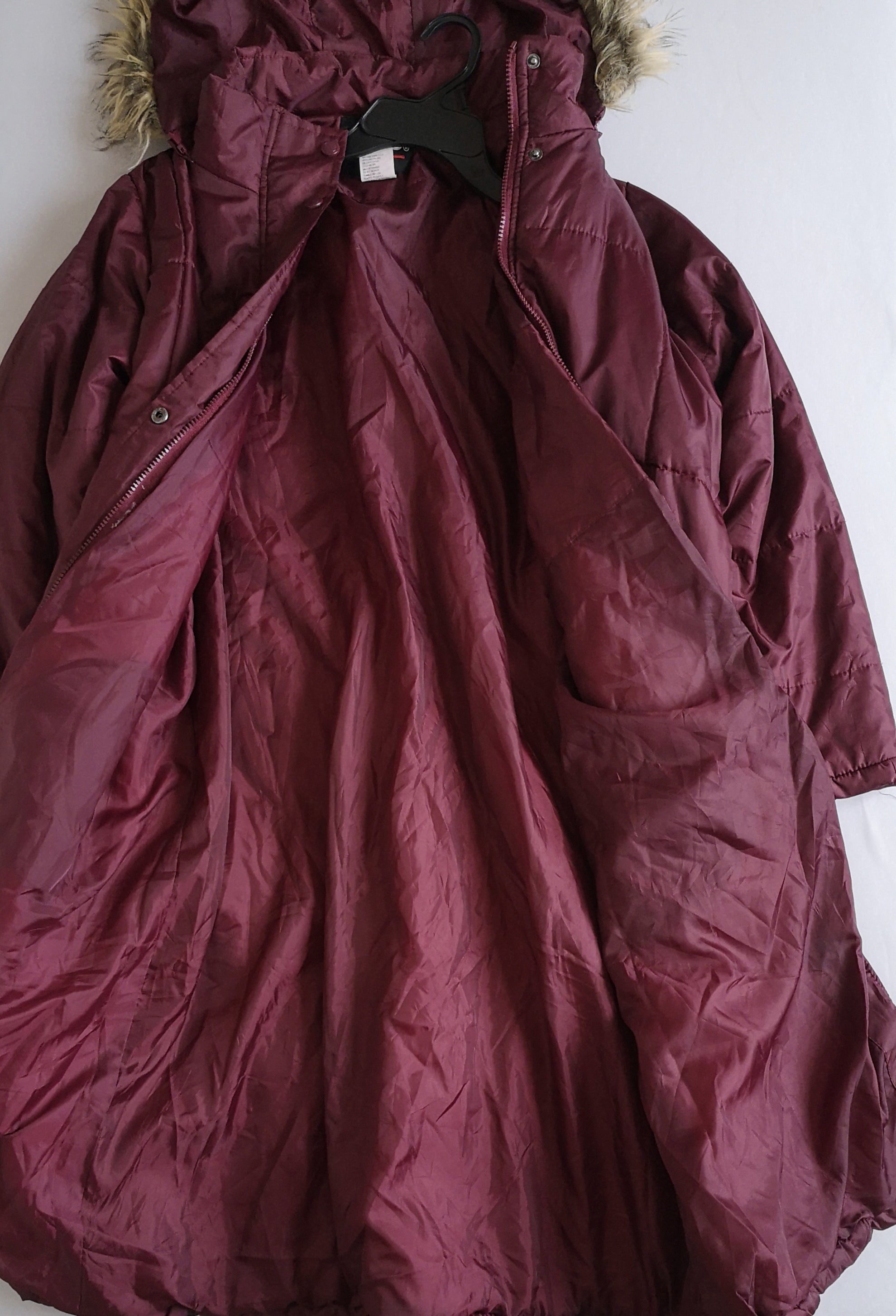 Chaqueta larga acolchada