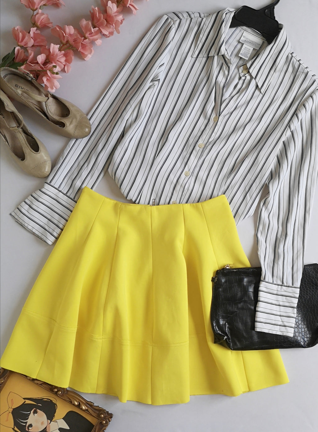 Falda campana con blusa manga larga ❤️