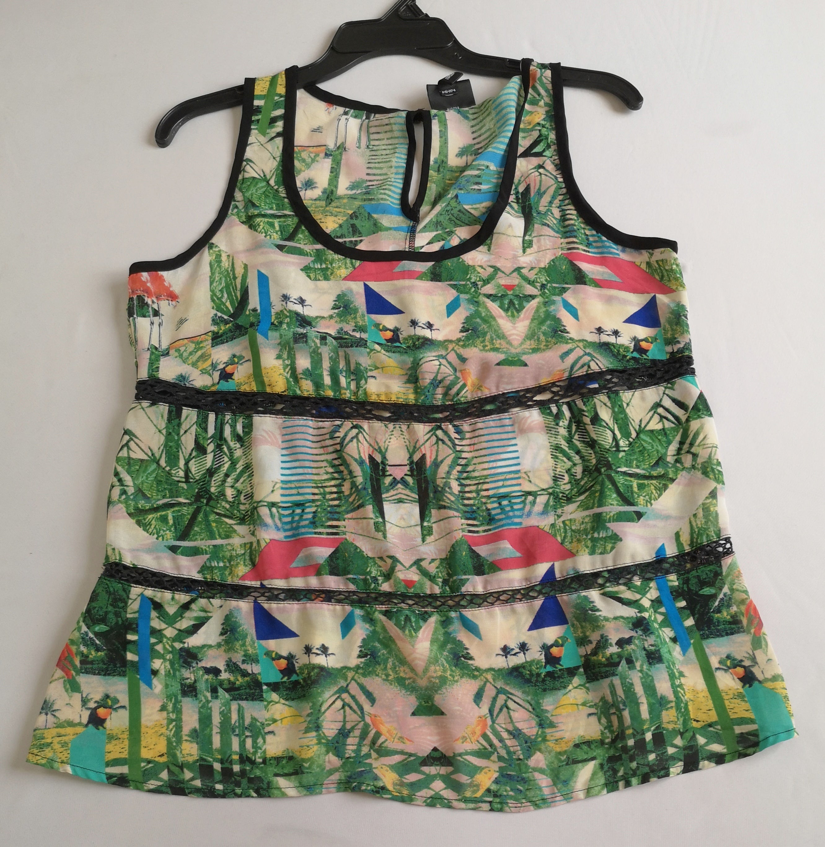 Blusa de chifon y falda corta de adelante ⚓
