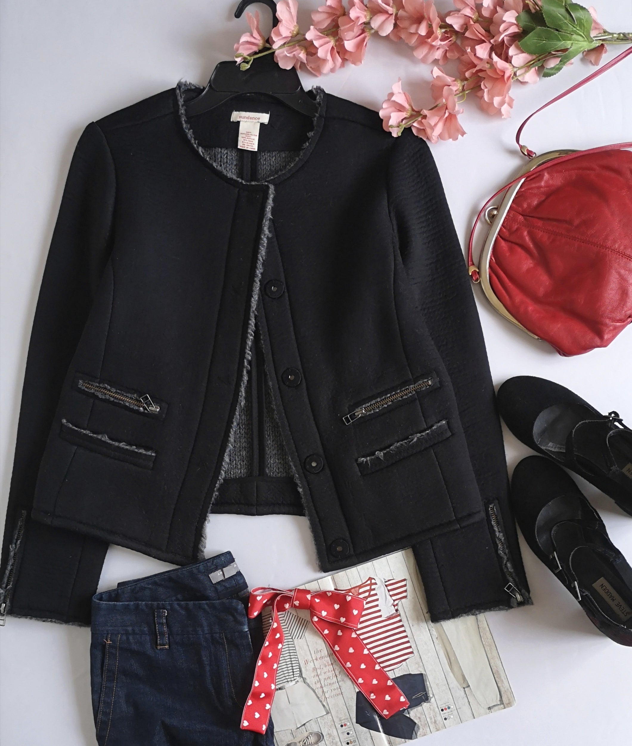 Chaqueta cuello redondo 💙