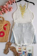 Blusa tejida larga con short