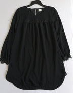 Vestido de chifon con encaje incluye cincho