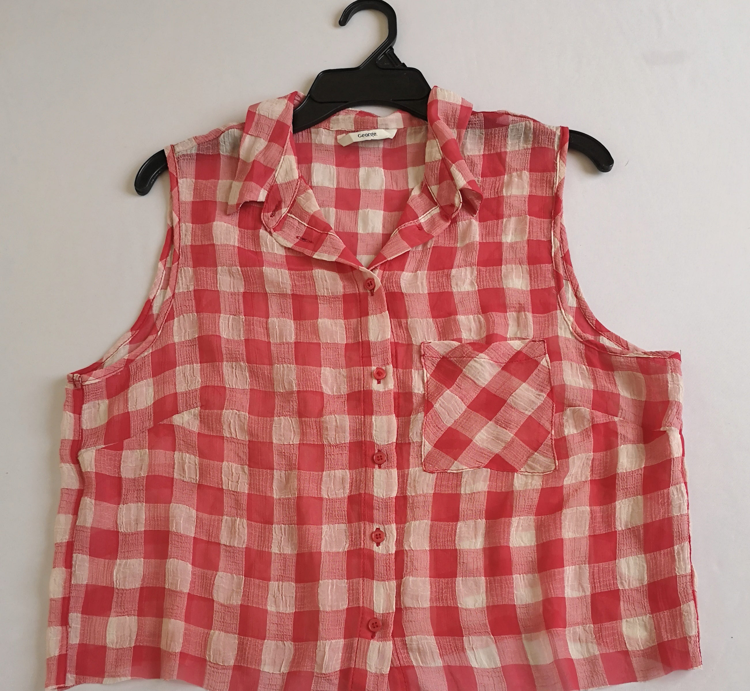 Blusa corta y pantalón con cinto ⚓
