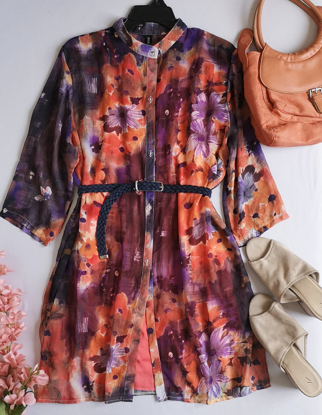 Vestido de chifon incluye cincho