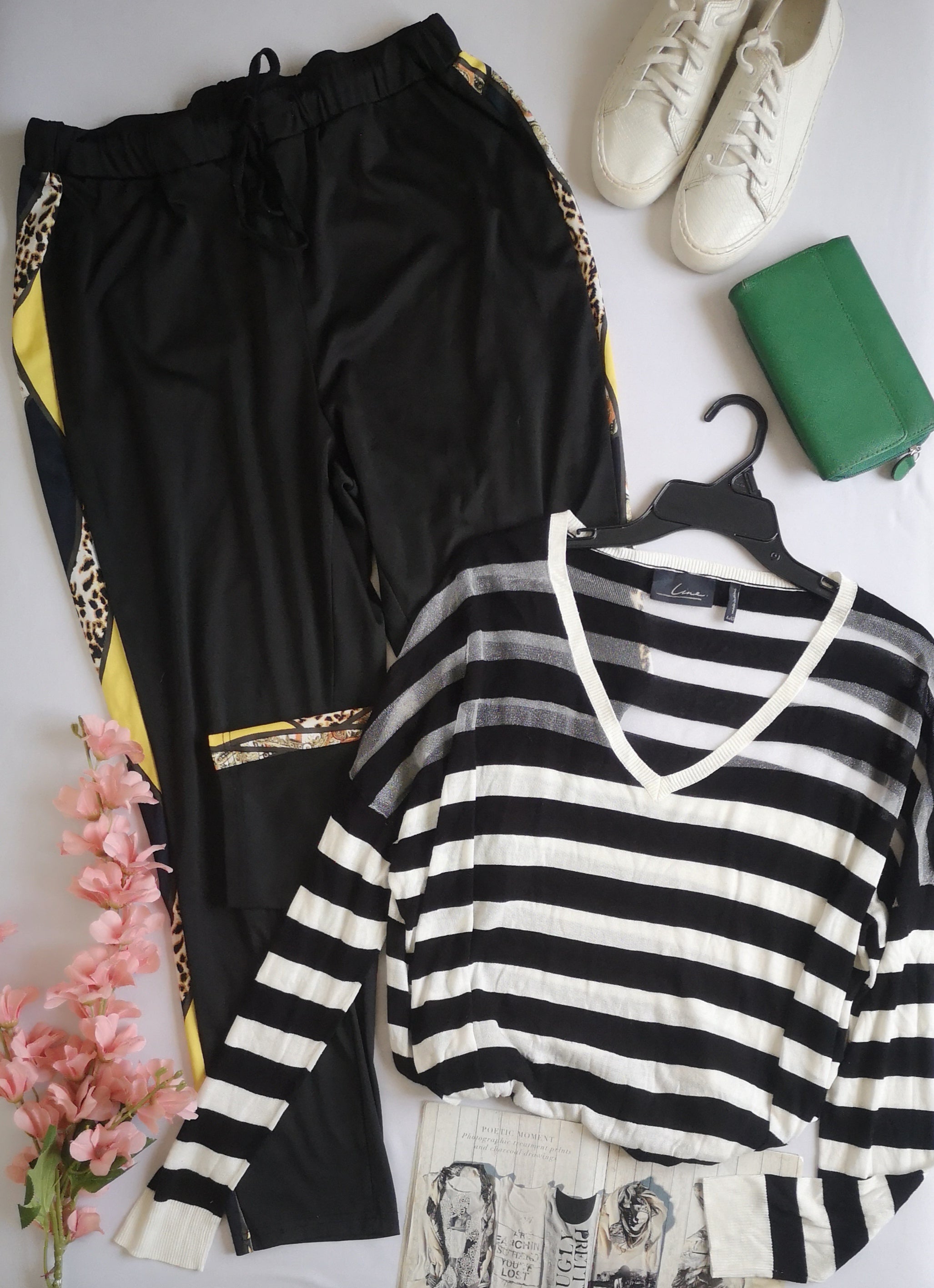 Pantalón tipo pans y blusa tela suave