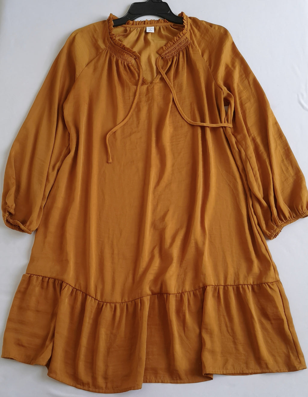 Vestido manga bombacha incluye cincho