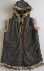 Chaleco peludito reversible