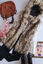 Chaleco peludito reversible