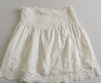 Blusa con olanes y falda de algodón