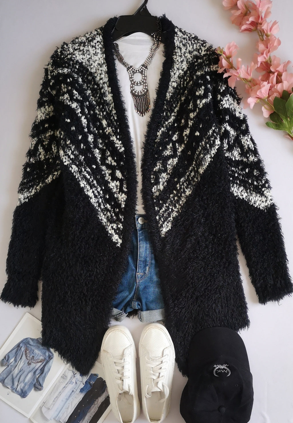 Cardigan peludito