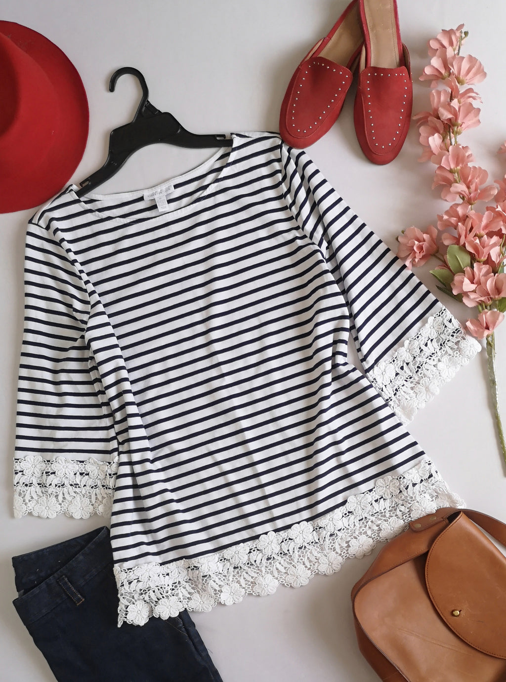 Blusa con encaje