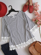 Blusa con encaje
