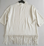 Blusa con flecos incluye collar
