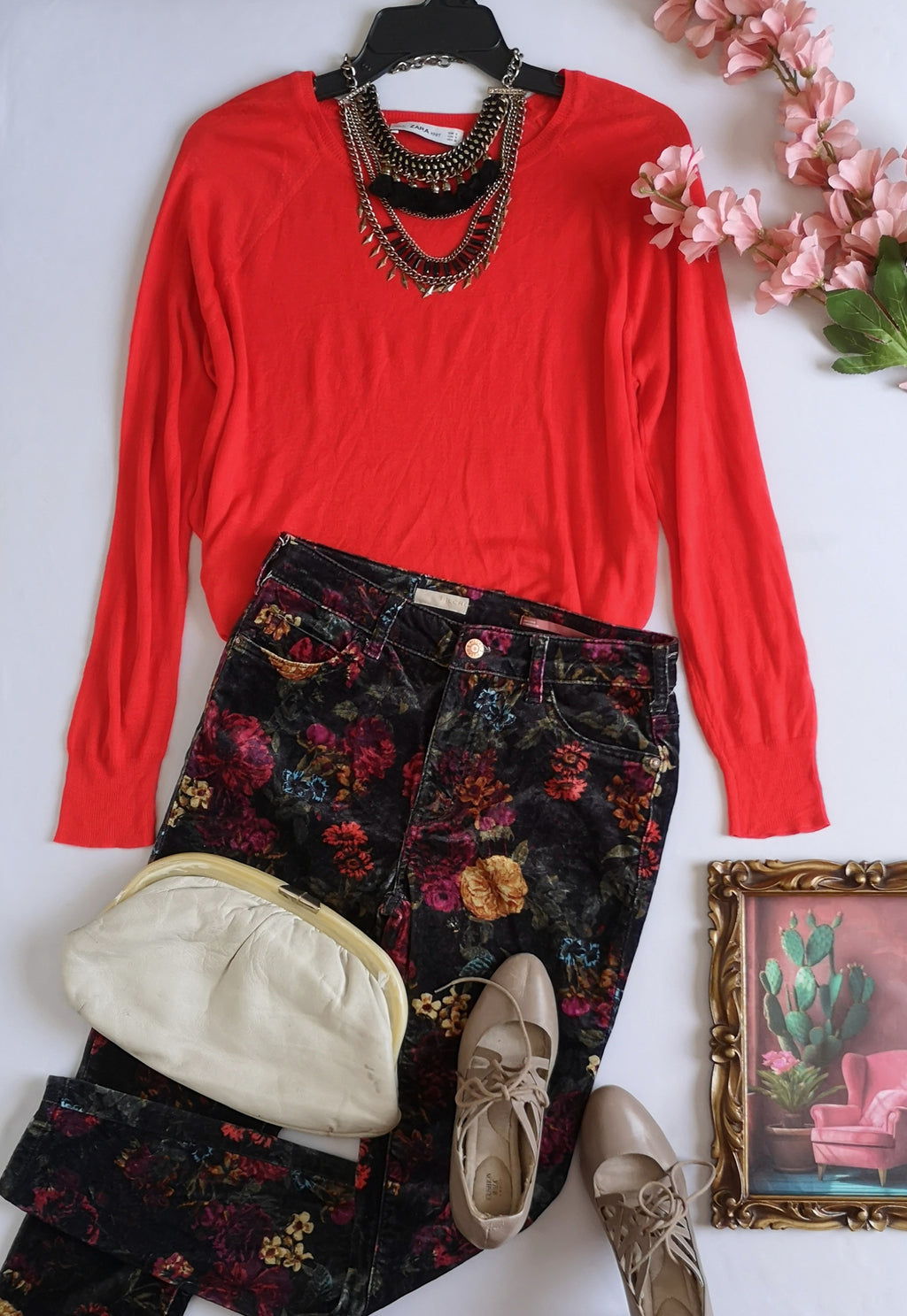 Blusa liviana con pantalón de terciopelo ⚓