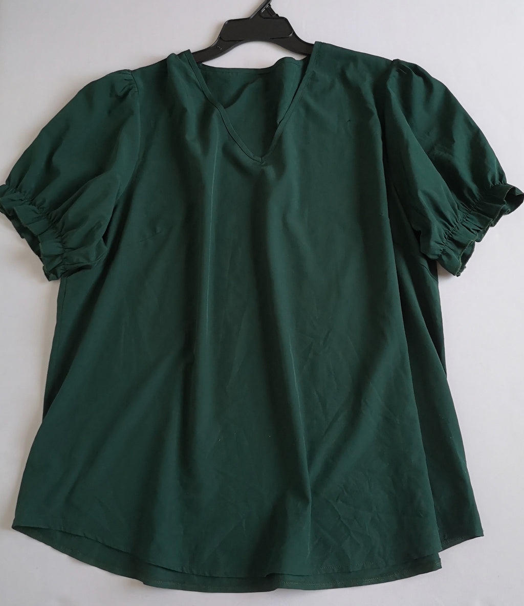 Blusa manga corta con pantalón semiformal ⚓