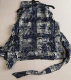 Blazer mangas princesa con blusa cuello drapeado