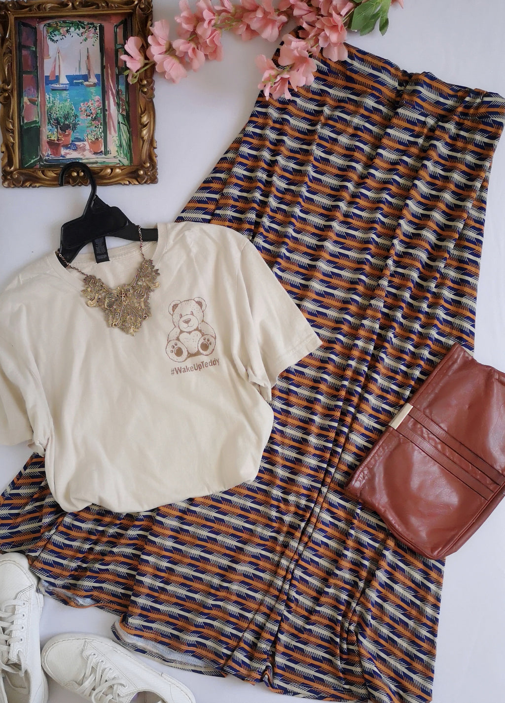 Blusa corta con Maxifalda ⚓