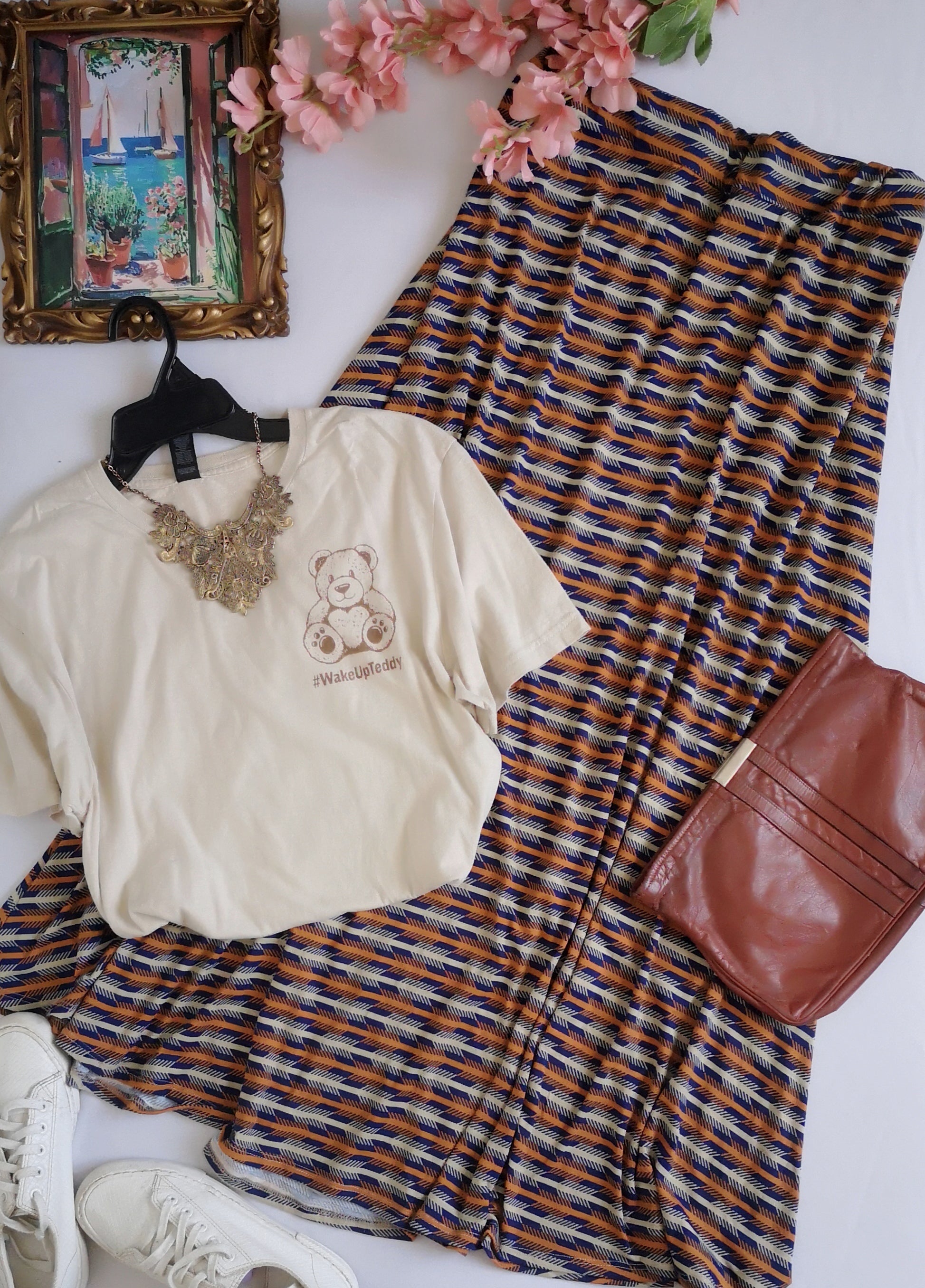 Blusa corta con Maxifalda ⚓