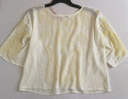 Blusa bordada con Palazzo con bolsas