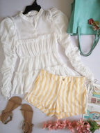 Blusa de chifón con short