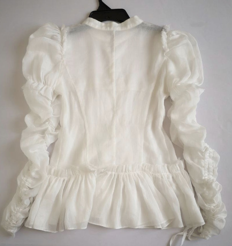 Blusa de chifón con short