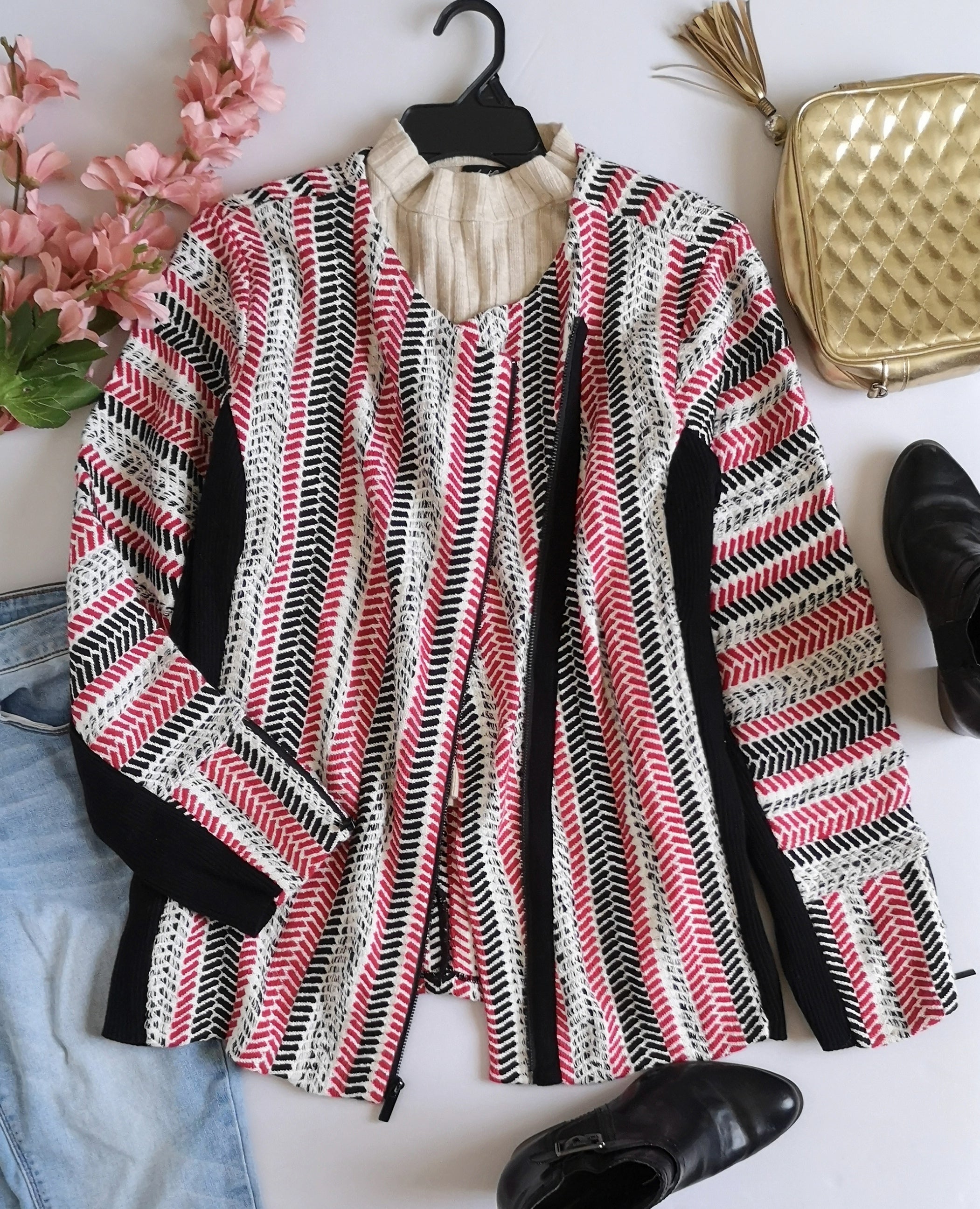 Chaqueta traslapada
