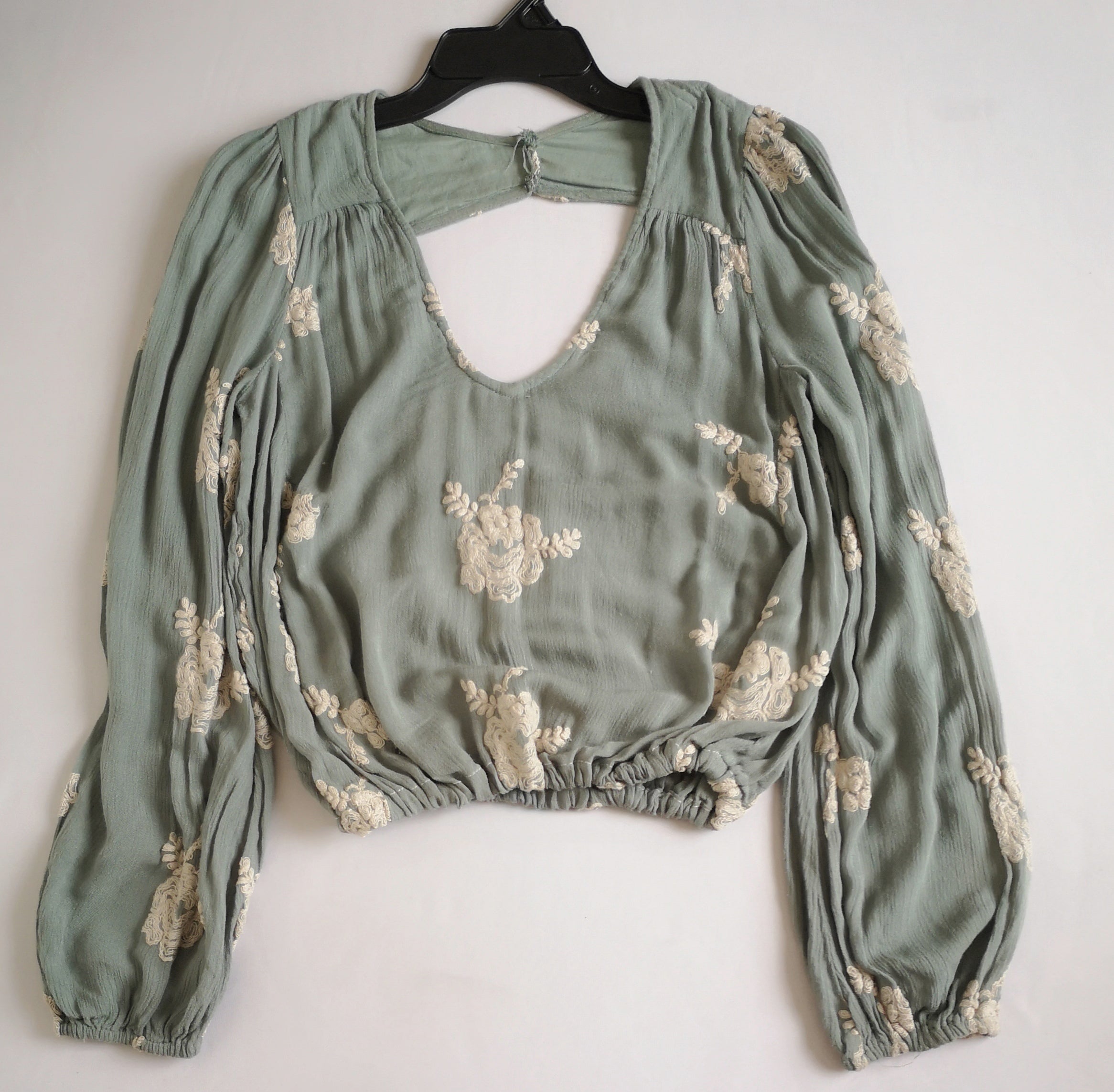 Blusa con elástico abajo con pantalón