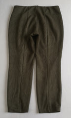 Pantalón tela piel de durazno con blusa estilo cuadrado
