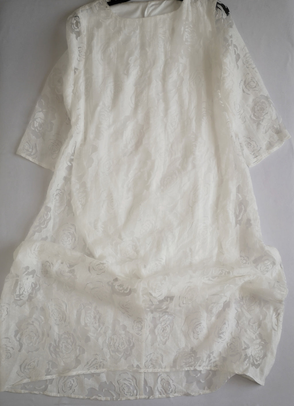Vestido holgado mangas 3/4