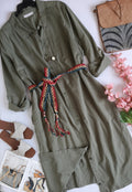 Vestido camisero incluye cincho ❤️
