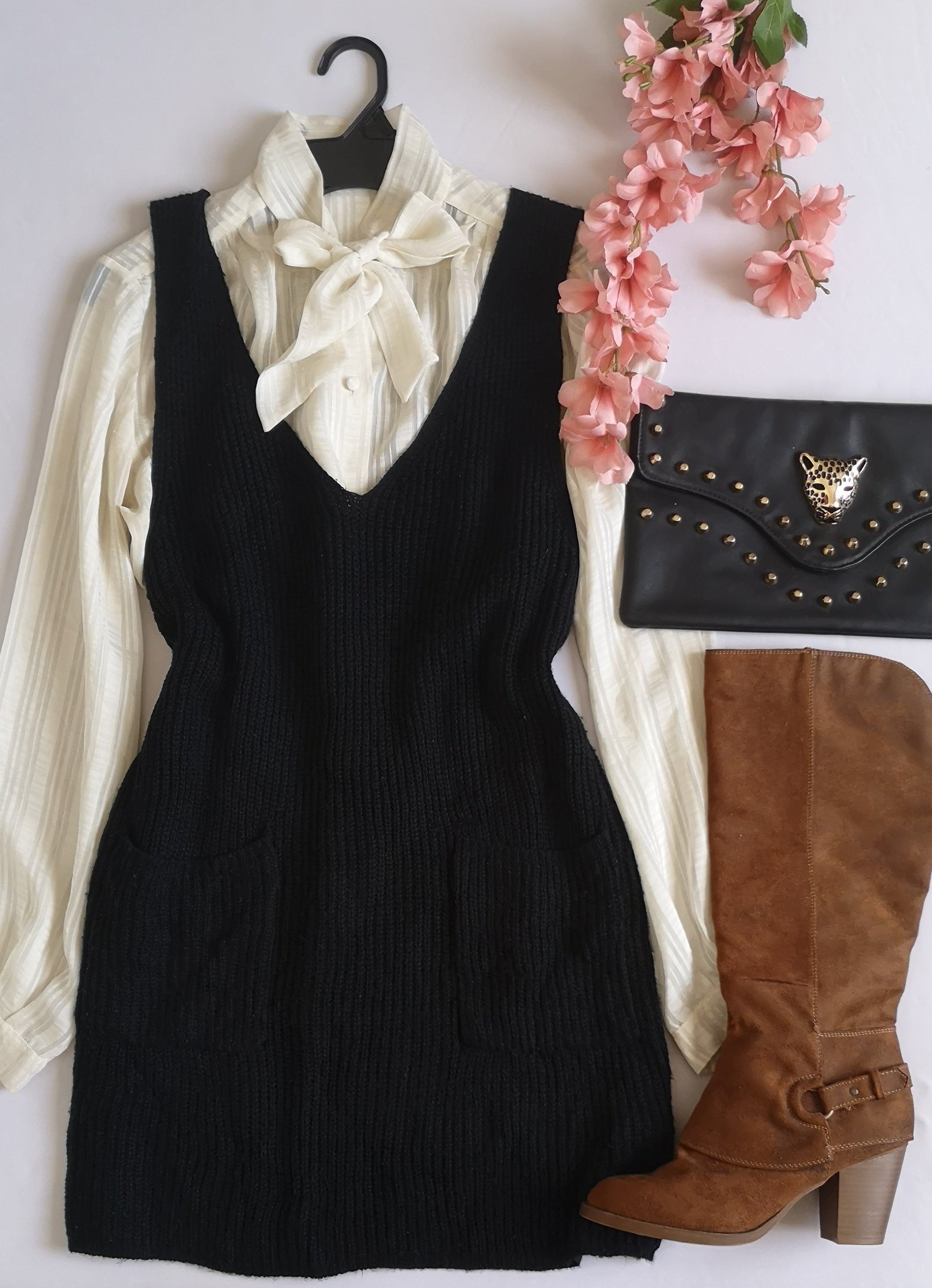 Vestido tejido corto 💙