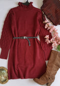 Vestido tejido incluye cincho