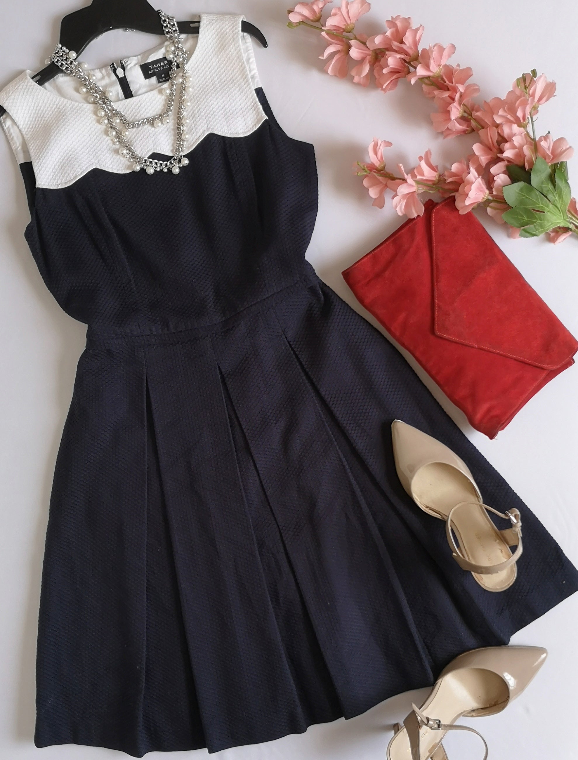 Vestido midi con paletones