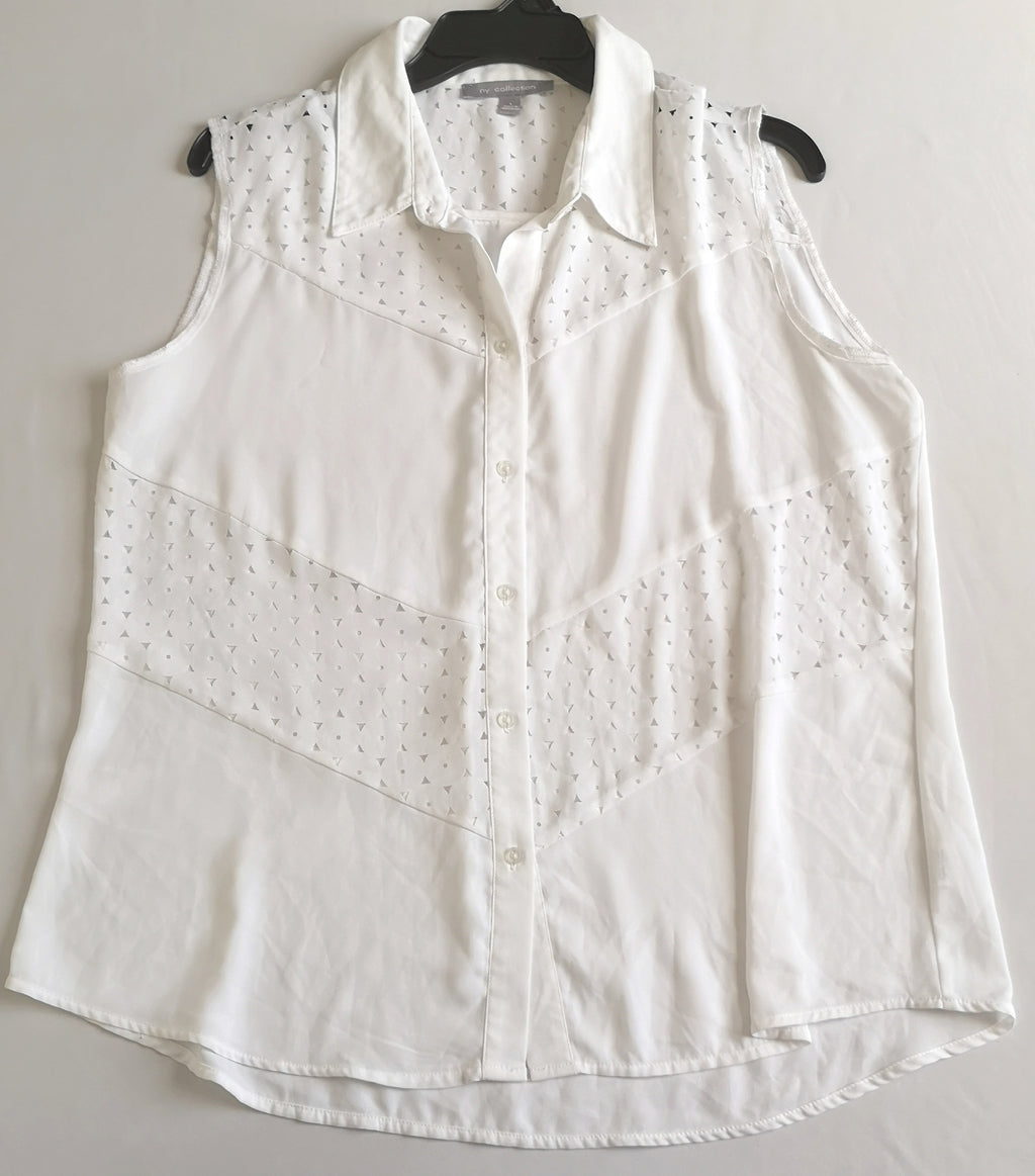 Blusa bordada con blusa de chifon ⚓
