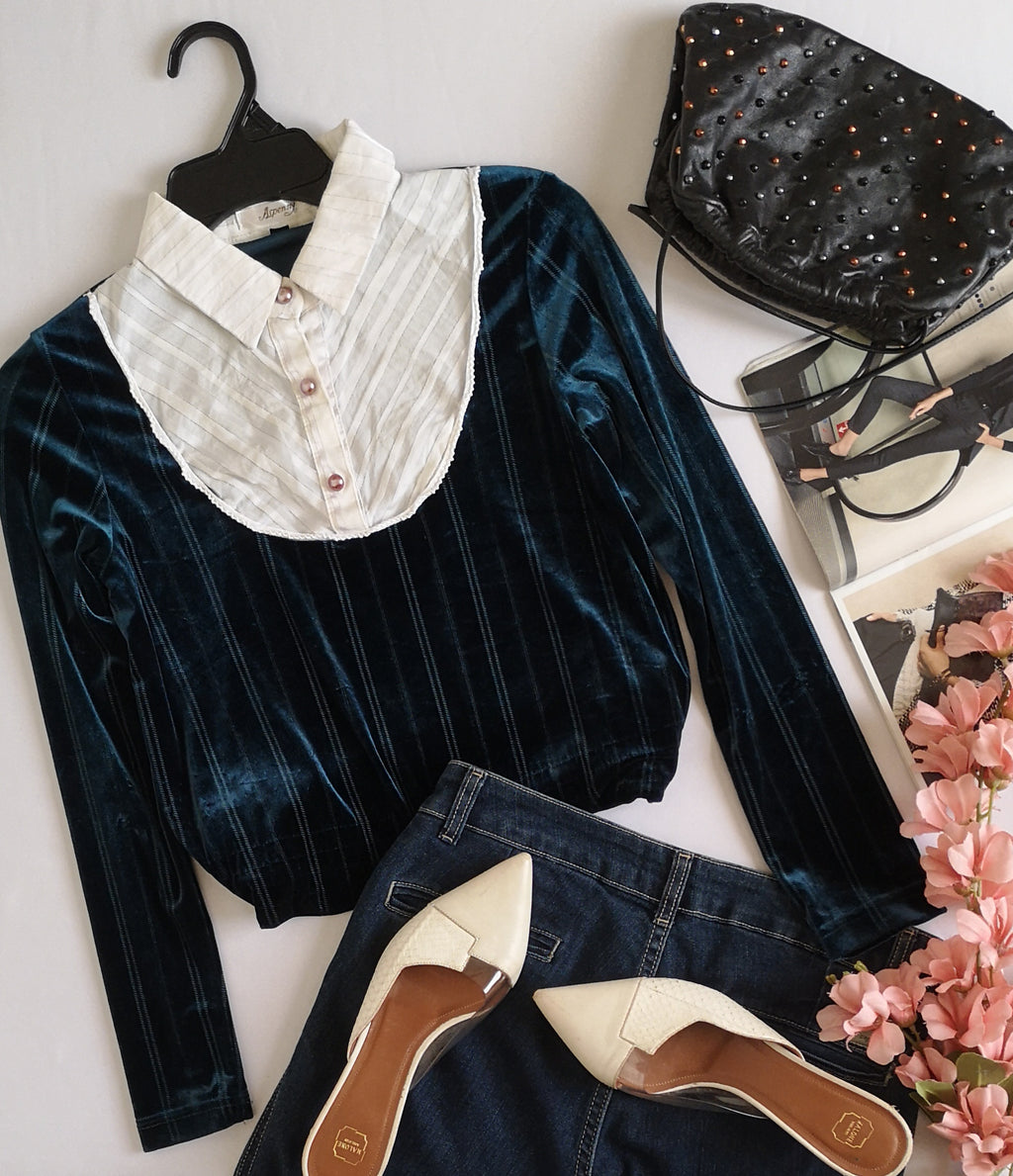 Blusa de terciopelo