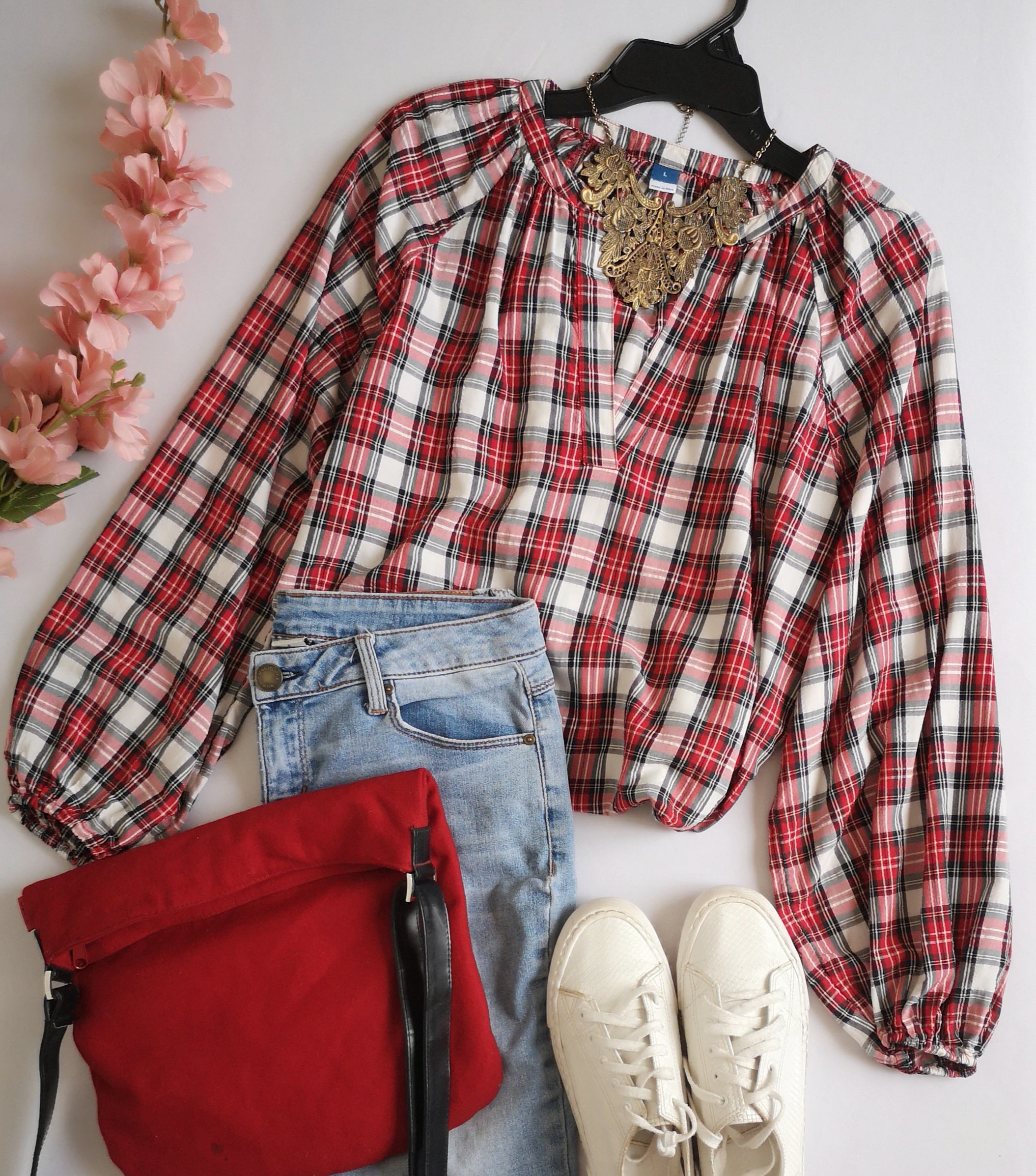 Blusa cuello en v