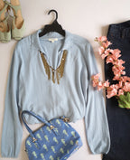 Blusa manga larga