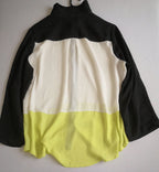 Blusa de chifon con pantalón corte recto