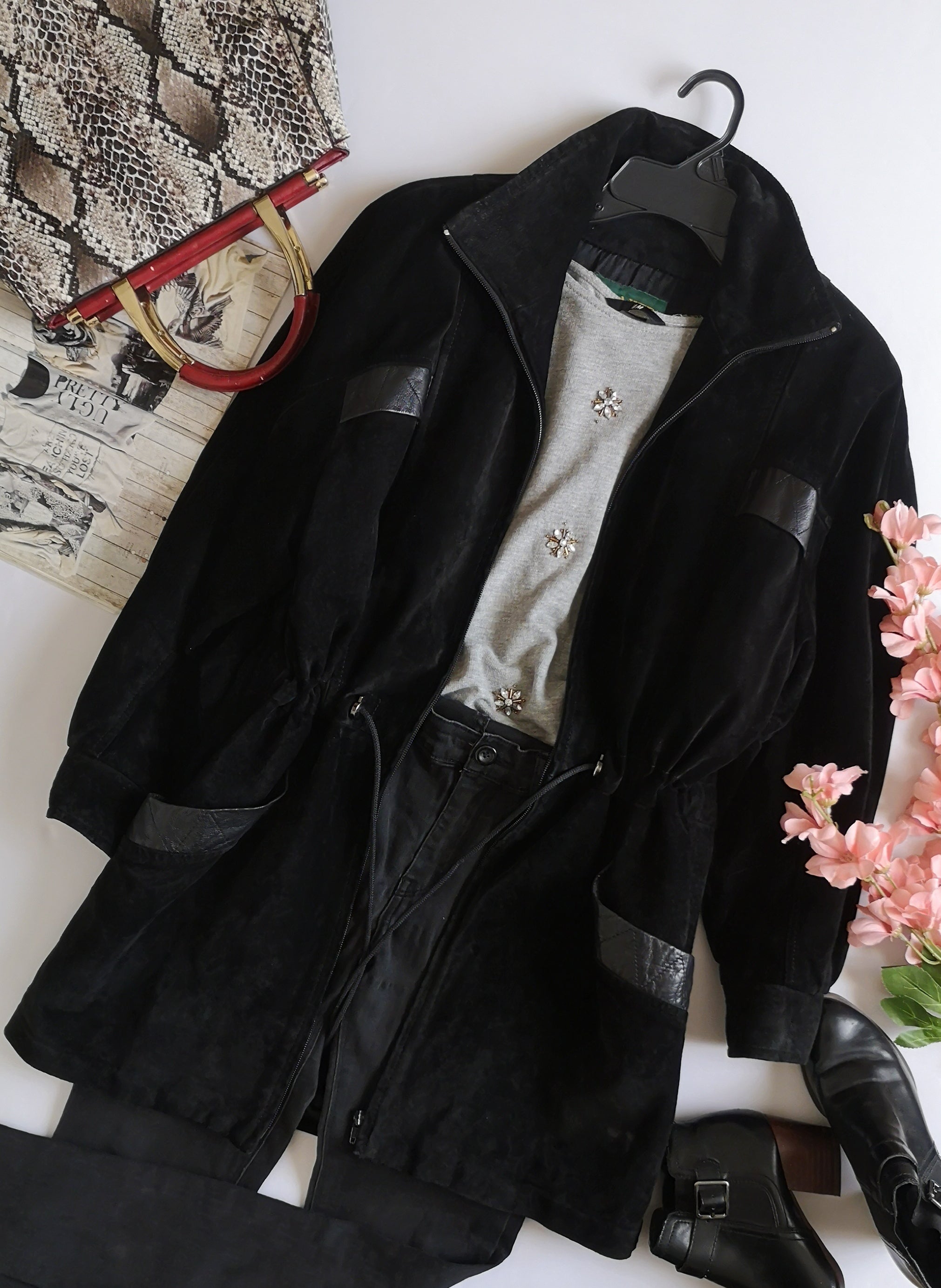 Chaqueta vintage de tipo cuero