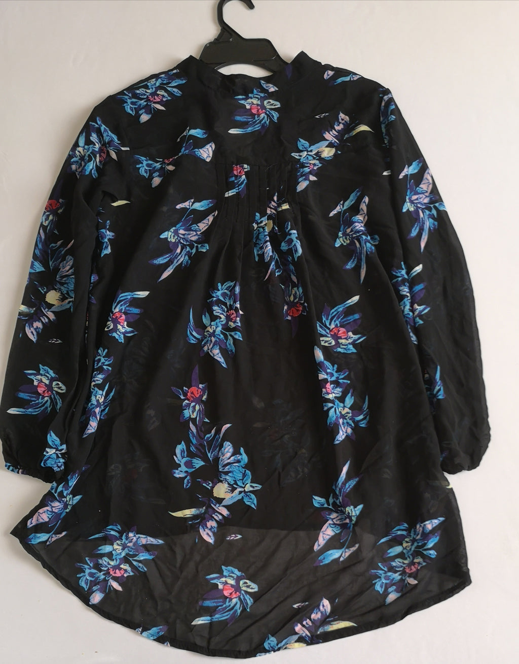 Blusa larga de chifon