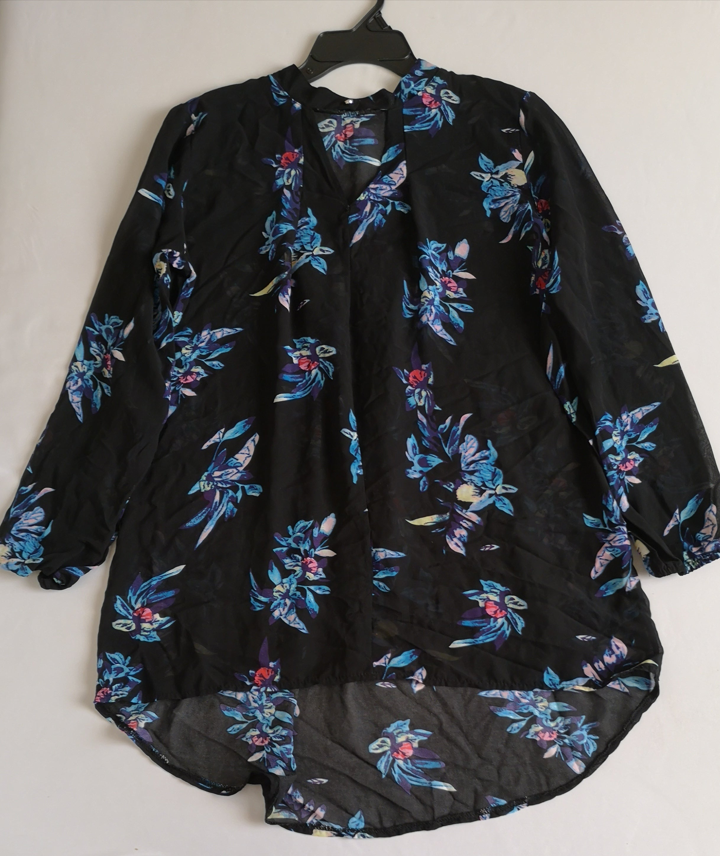 Blusa larga de chifon