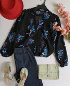 Blusa larga de chifon