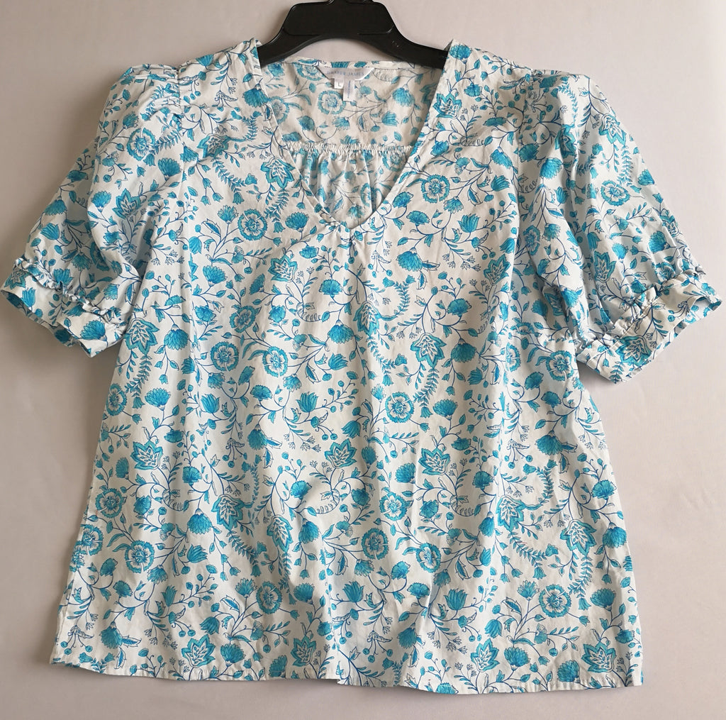 Blusa manga bombacha