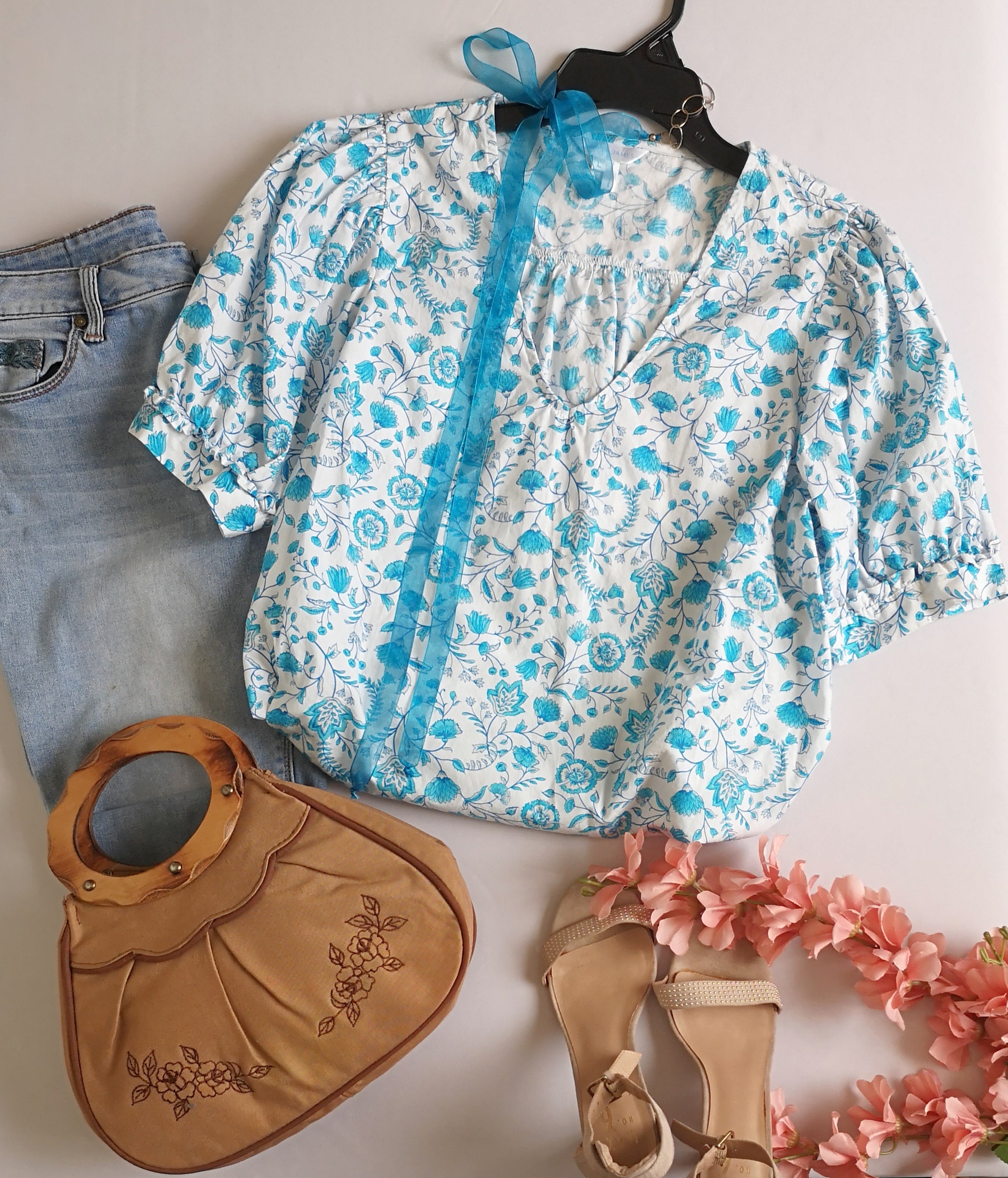 Blusa manga bombacha