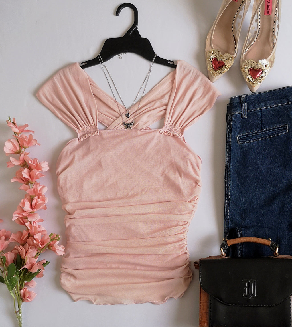 Blusa tallada corrugada