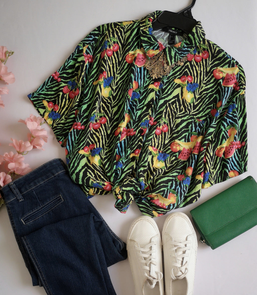 Blusa manga corta