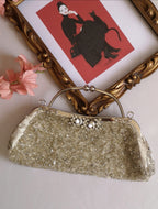 Cartera de mano bordada