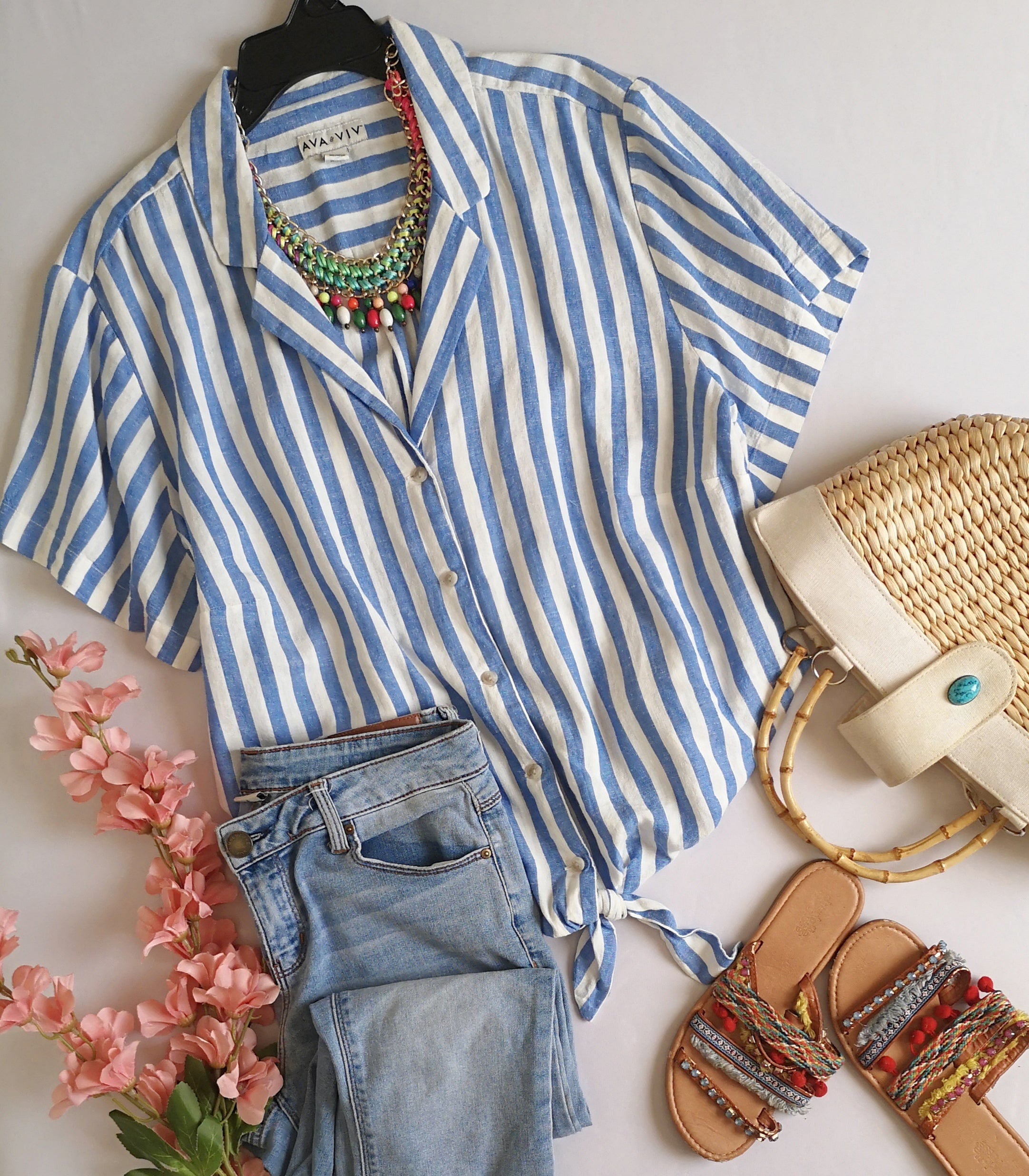 Blusa con nudo