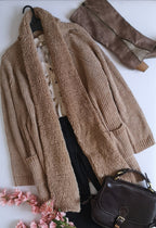Cardigan tela suave
